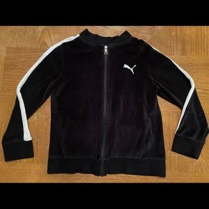 Puma Boys Velour Track zip jacket Medium 10/12